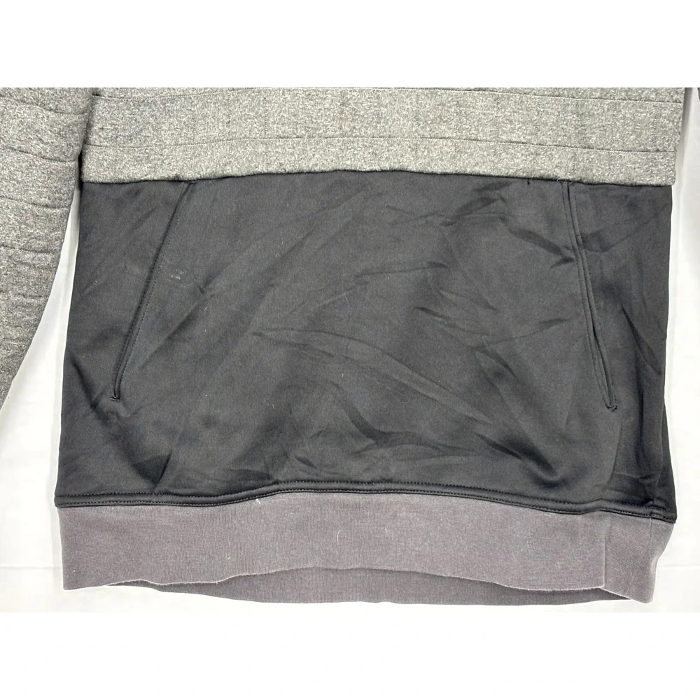 The North Face Half Dome Quilted Pullover Hoodie Womens Gray Lined Pockets Small